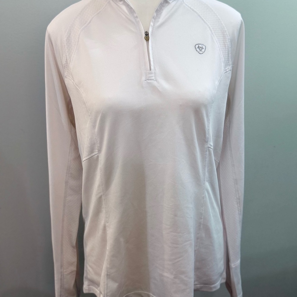 Ariat White Heat Series Fitted Long Sleeve Zippered Top